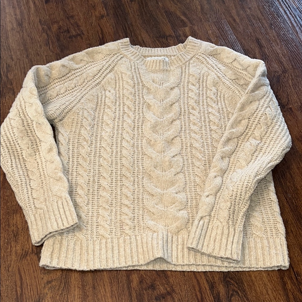 Cozy Cream Cable Knit Sweater